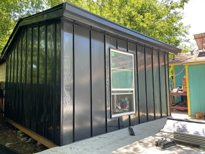 Black standing seam metal wall panels for Metal Roof Installation in Beckley